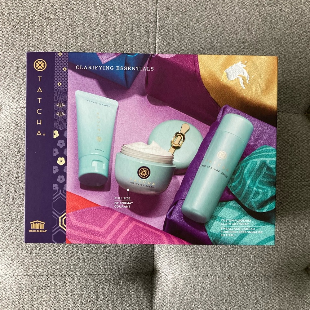 Tatcha Clarifying Essentials Set - Aqua and Purple NEW